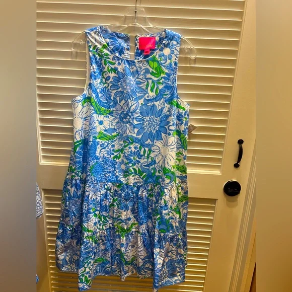 Lilly Pulitzer TRINA DRESS“Frenchie blue suns out”🔥